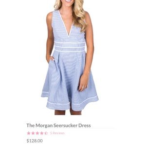 Brand new Morgan Seersucker Dress with pockets